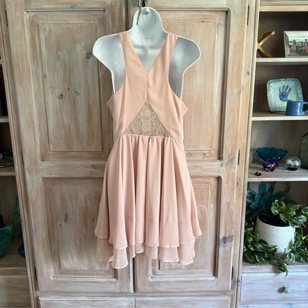 BCBGeneration Blush Pink Mini Dress NEW Women’s 10 - Picture 6 of 12